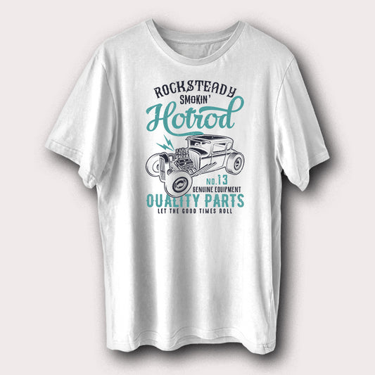 Rocksteady Smokin Hotrod Quality Parts Classic Car Men's T-Shirt