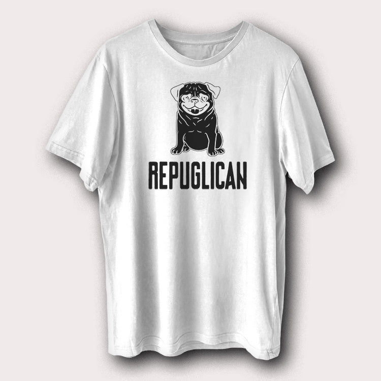 Repuglican Pug Dog Funny Pet Animal Men's T-Shirt