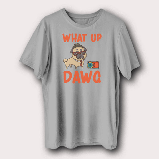 What Up Dawg Puppy Dog Funny Pet Animal Men's T-Shirt