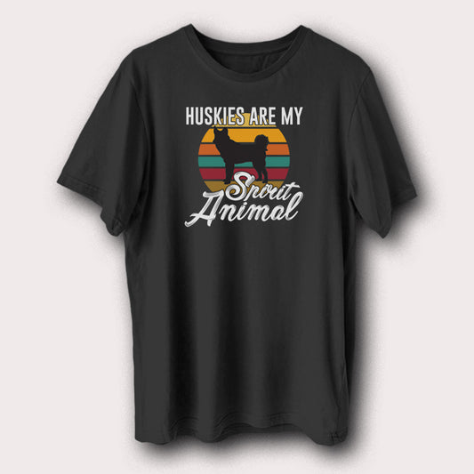 Huskies Are My Spirit Animal Pet Dog Men's T-Shirt