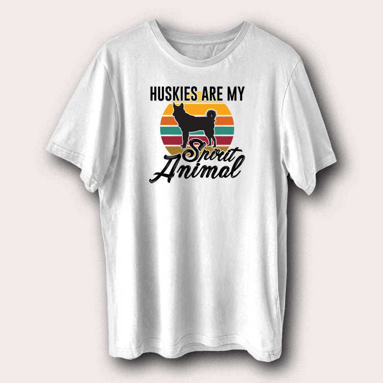 Huskies Are My Spirit Animal Pet Dog Men's T-Shirt