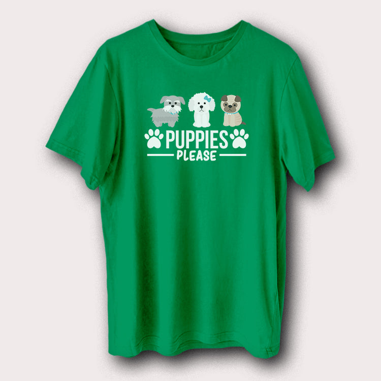 Puppies Please Cute Pet Animal Dog Men's T-Shirt