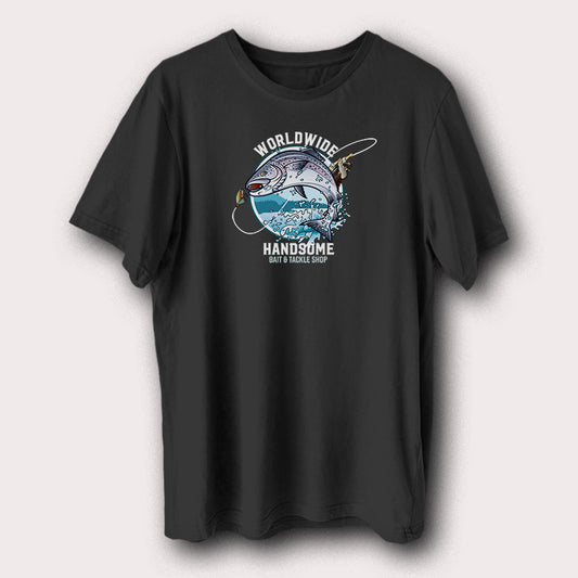 Worldwide Handsome Bait & Tackle Shop Fishing Men's T-Shirt