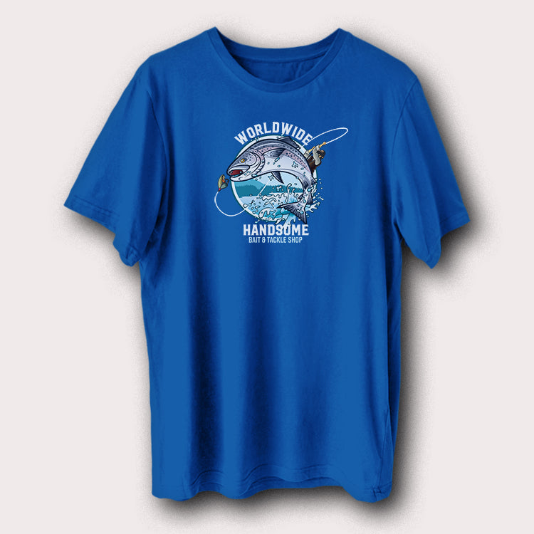 Worldwide Handsome Bait & Tackle Shop Fishing Men's T-Shirt