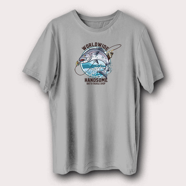 Worldwide Handsome Bait & Tackle Shop Fishing Men's T-Shirt