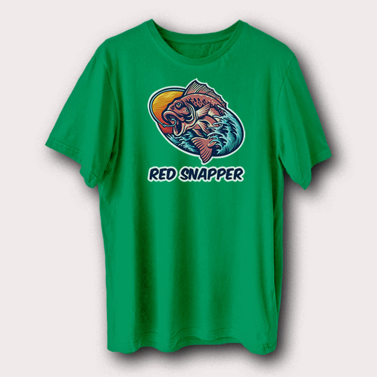 Red Snapper Bait Tackle Fishing Men's T-Shirt