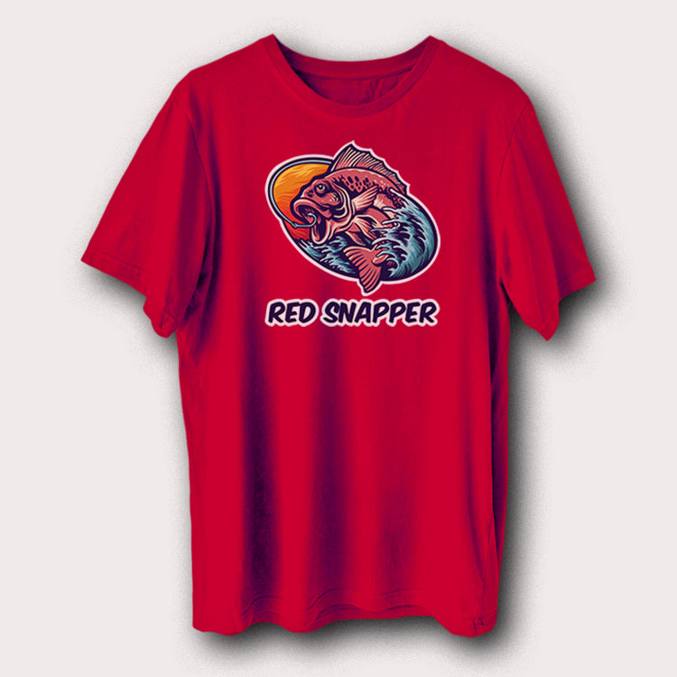 Red Snapper Bait Tackle Fishing Men's T-Shirt