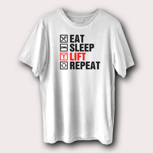 Eat Sleep Lift Repeat Gym Bodybuilding Men's T-Shirt