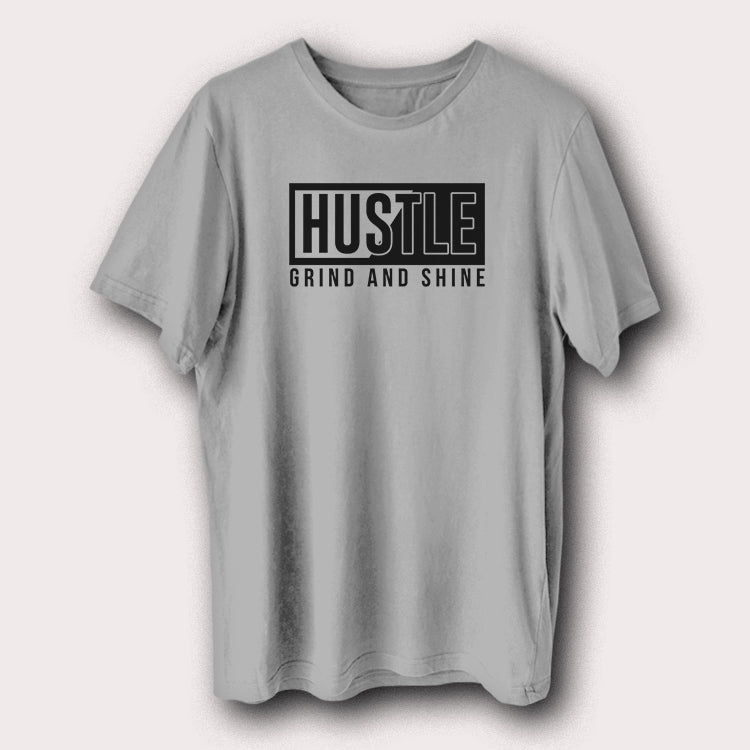 Hustle Grind And Shine Motivational Quote Men's T-Shirt