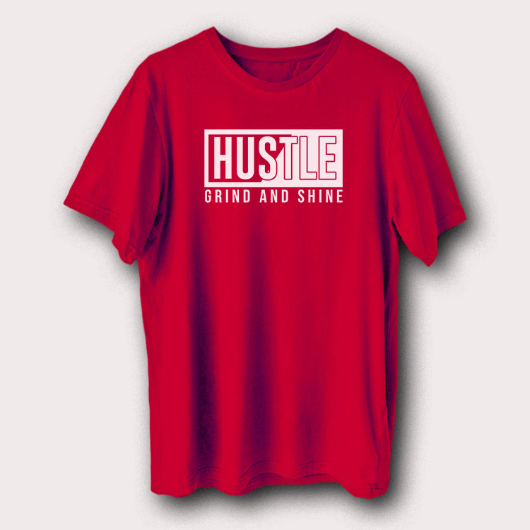 Hustle Grind And Shine Motivational Quote Men's T-Shirt