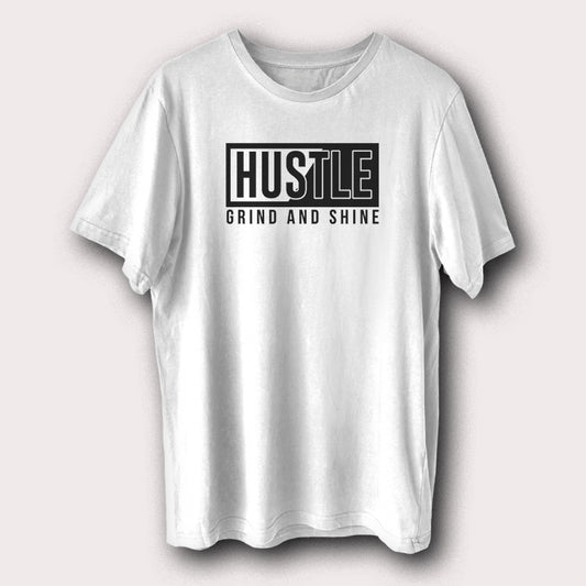 Hustle Grind And Shine Motivational Quote Men's T-Shirt