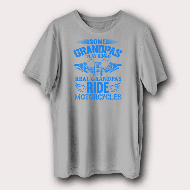 Real Grandpas Ride Motorcycles Motorbike Biker Men's T-Shirt
