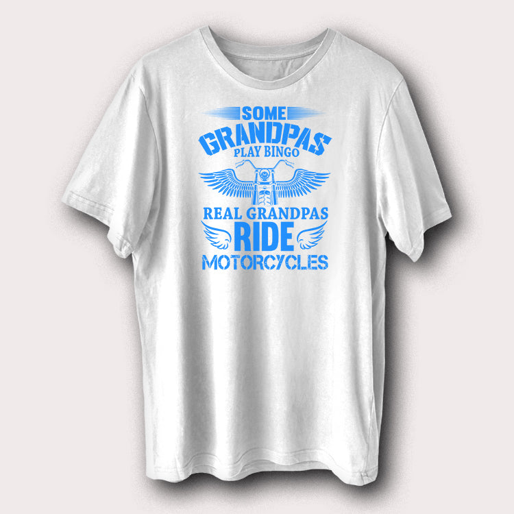 Real Grandpas Ride Motorcycles Motorbike Biker Men's T-Shirt