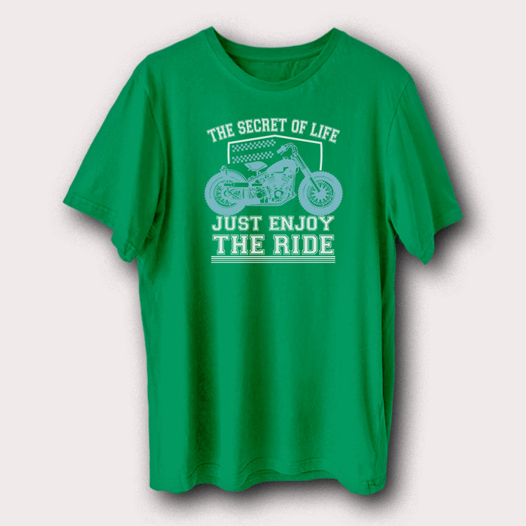 The Secret Of Life Just Enjoy The Ride Motorcycle Biker Men's T-Shirt