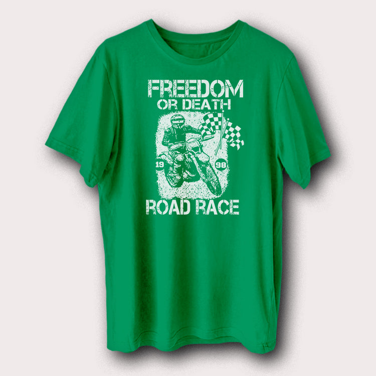 Freedom Or Death 1998 Road Race Motorcycles Biker Men's T-Shirt