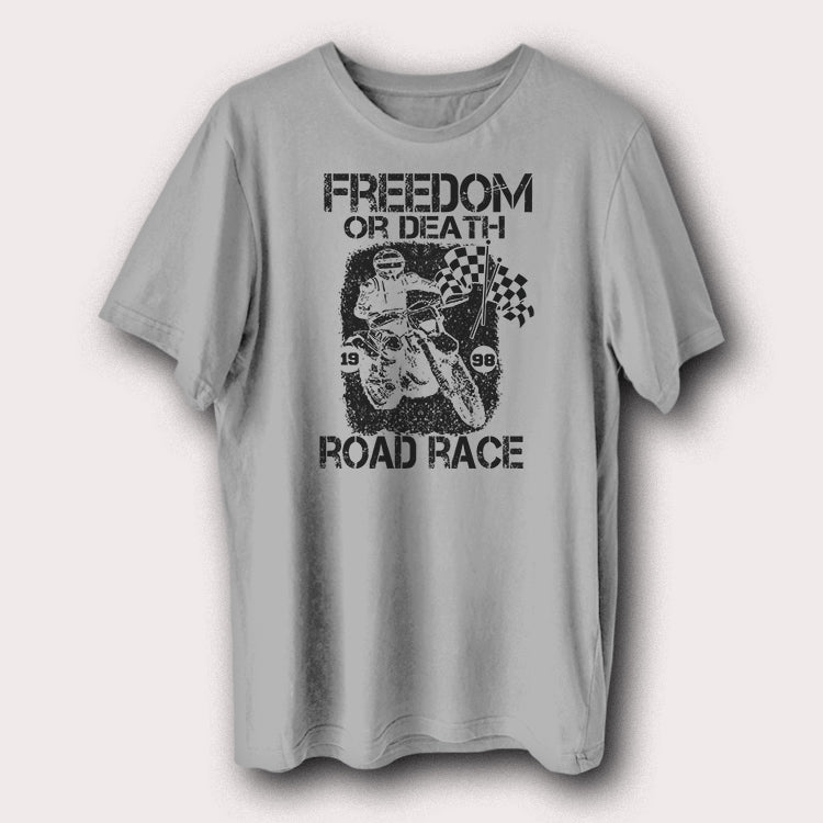 Freedom Or Death 1998 Road Race Motorcycles Biker Men's T-Shirt