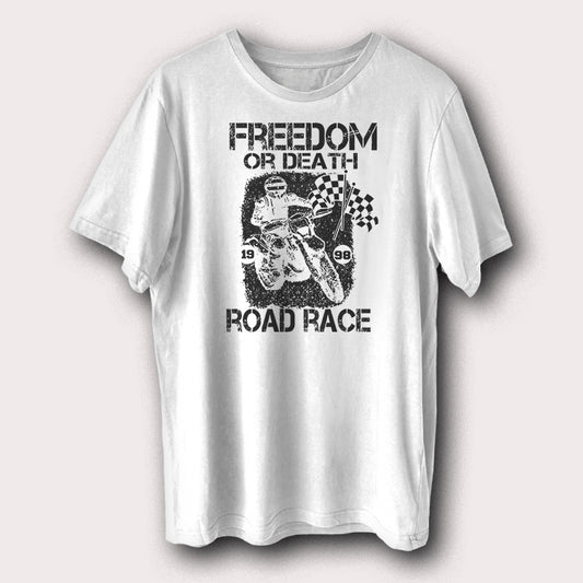 Freedom Or Death 1998 Road Race Motorcycles Biker Men's T-Shirt