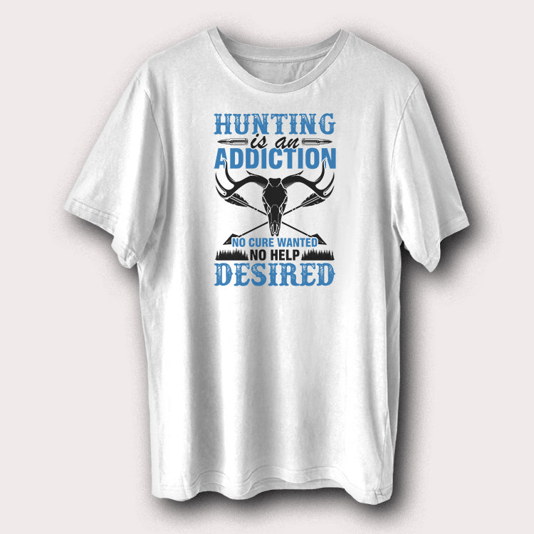 Hunting Is An Addiction No Help Desired Hunting Hunters Men's T-Shirt