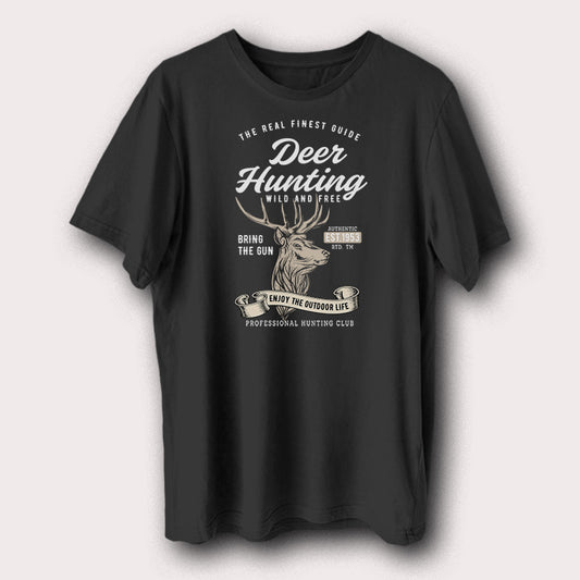 Deer Hunting Wild And Free Hunting Hunters Men's T-Shirt