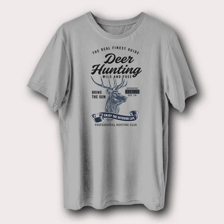 Deer Hunting Wild And Free Hunting Hunters Men's T-Shirt