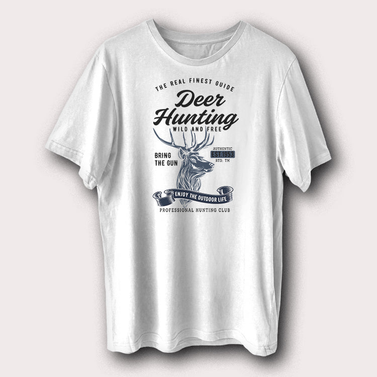 Deer Hunting Wild And Free Hunting Hunters Men's T-Shirt