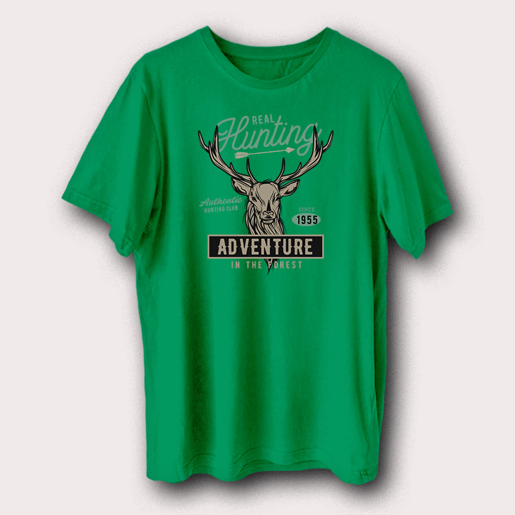 Real Hunting Adventure Since 1955 Hunting Hunters Men's T-Shirt