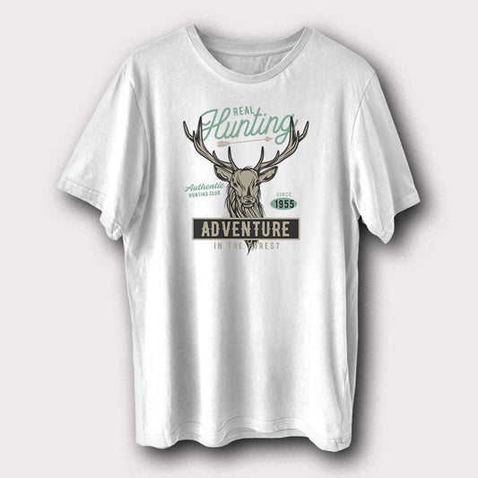 Real Hunting Adventure Since 1955 Hunting Hunters Men's T-Shirt
