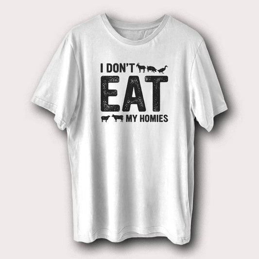 I Don't Eat My Homies Vegan Vegetarian Men's T-Shirt