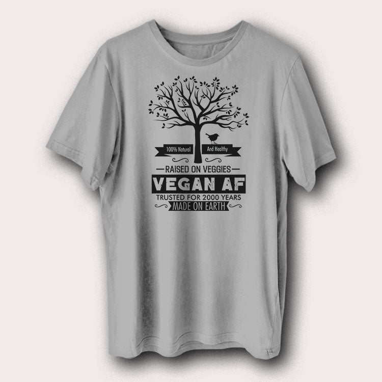 Raised On Veggies Vegan AF Made On Earth Vegetarian Men's T-Shirt