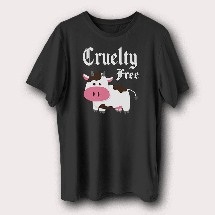 Cruelty Free Cute Cow Vegan Vegetarian Men's T-Shirt