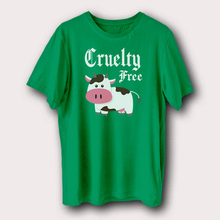 Cruelty Free Cute Cow Vegan Vegetarian Men's T-Shirt