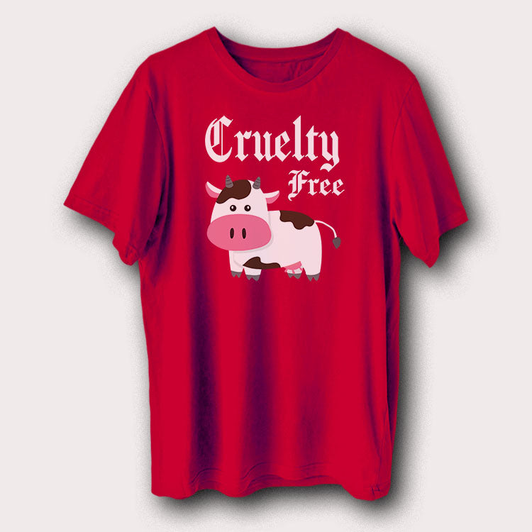 Cruelty Free Cute Cow Vegan Vegetarian Men's T-Shirt