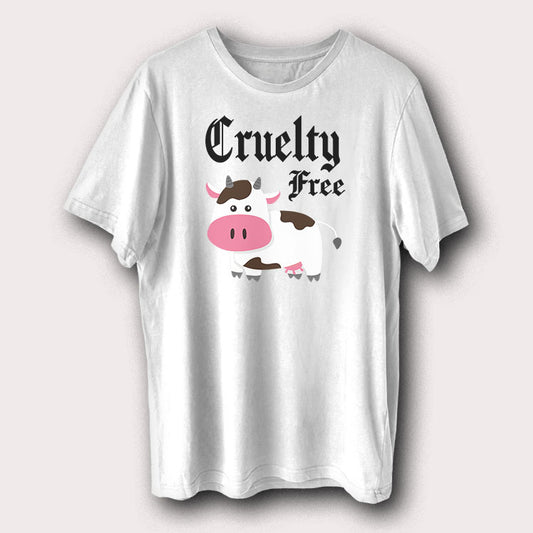 Cruelty Free Cute Cow Vegan Vegetarian Men's T-Shirt