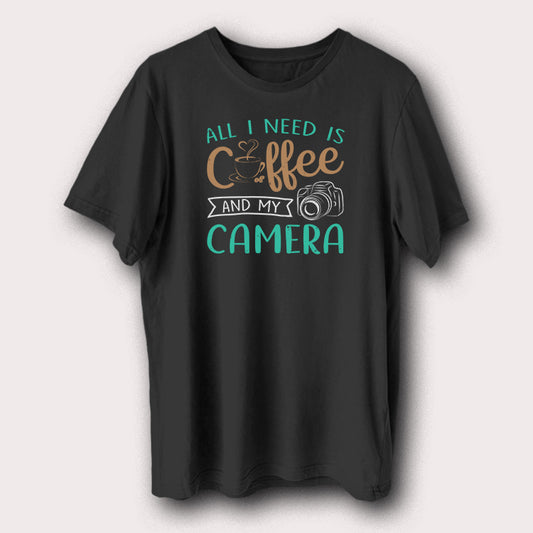 All I Need Is Coffee And My Camera Photographer Men's T-Shirt