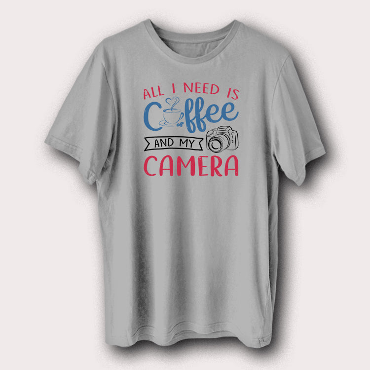 All I Need Is Coffee And My Camera Photographer Men's T-Shirt