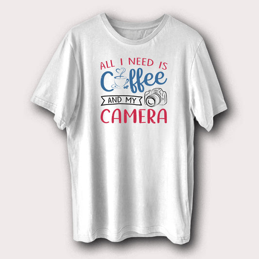 All I Need Is Coffee And My Camera Photographer Men's T-Shirt