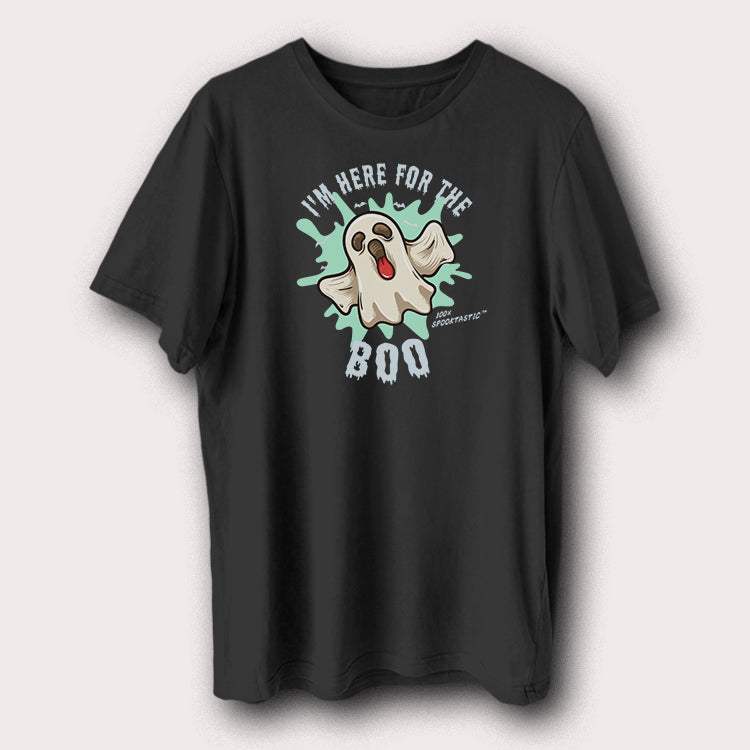 I'm Here For The Boo Ghost Halloween Men's T-Shirt