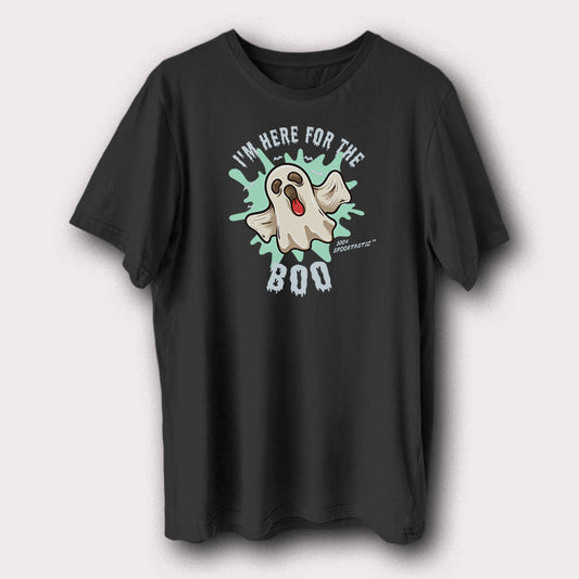 I'm Here For The Boo Ghost Halloween Men's T-Shirt