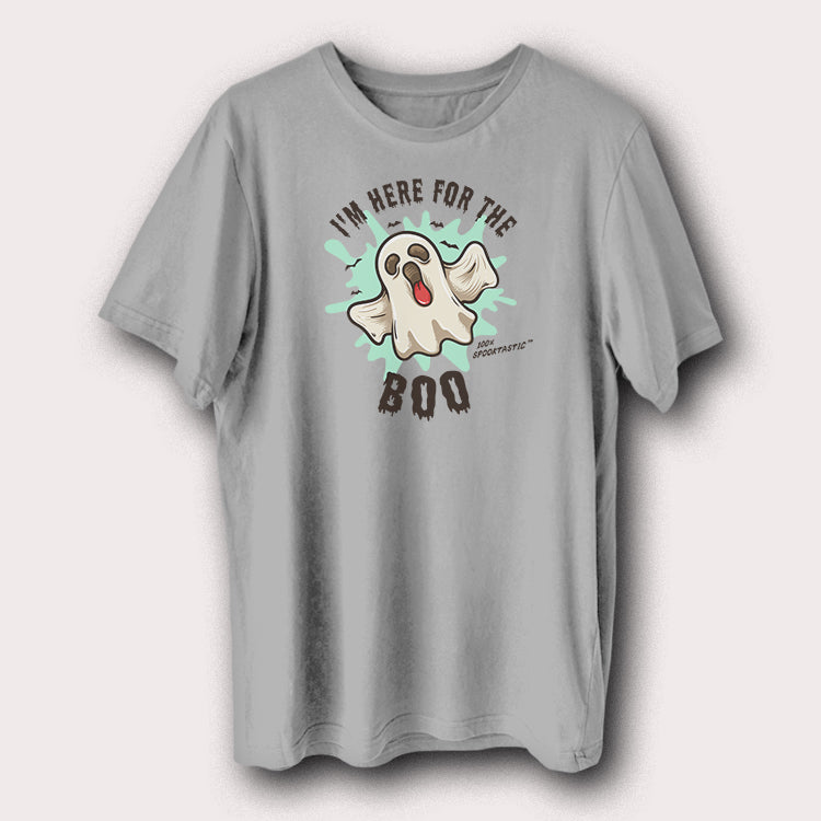 I'm Here For The Boo Ghost Halloween Men's T-Shirt