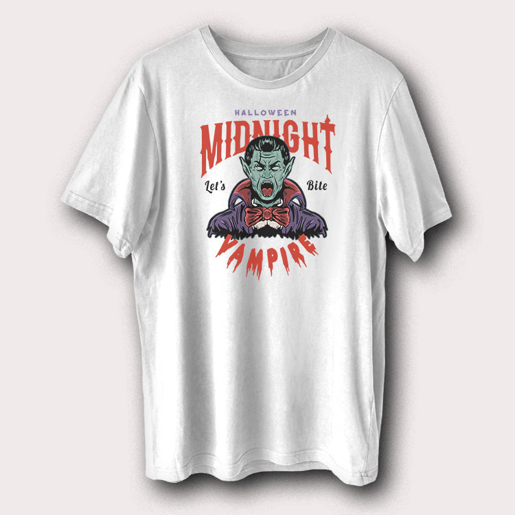 Halloween Midnight Vampire Let’s Bite Scary Halloween Men's T-Shirt