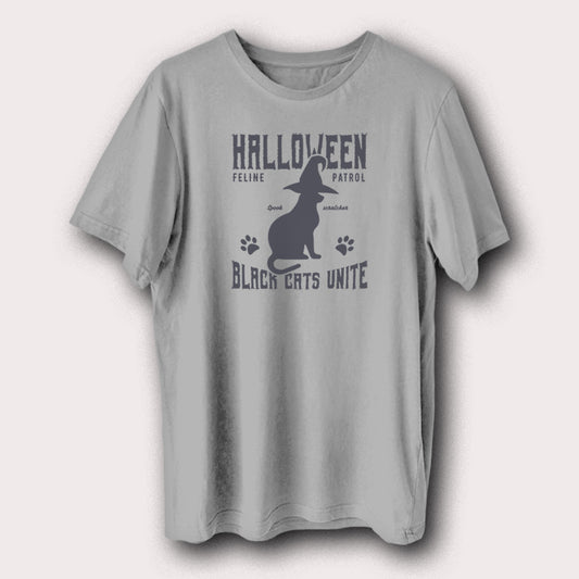 Halloween Black Cats Unite Funny Halloween Men's T-Shirt