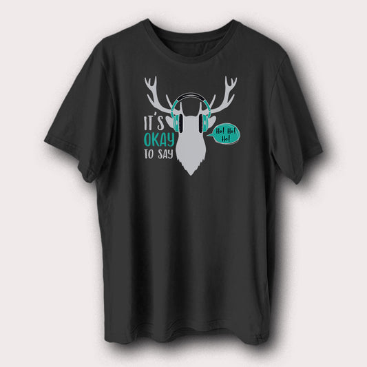 It’s Okay To Say Ho Ho Ho Christmas Day Xmas Santa Men's T-Shirt