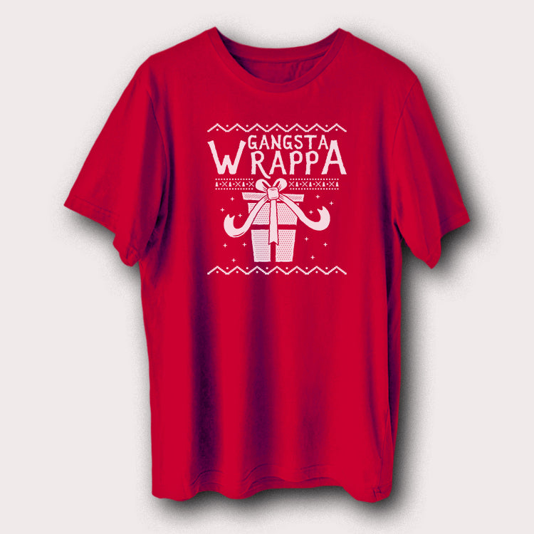 Gangsta Wrappa Gift Christmas Day Xmas Santa Men's T-Shirt
