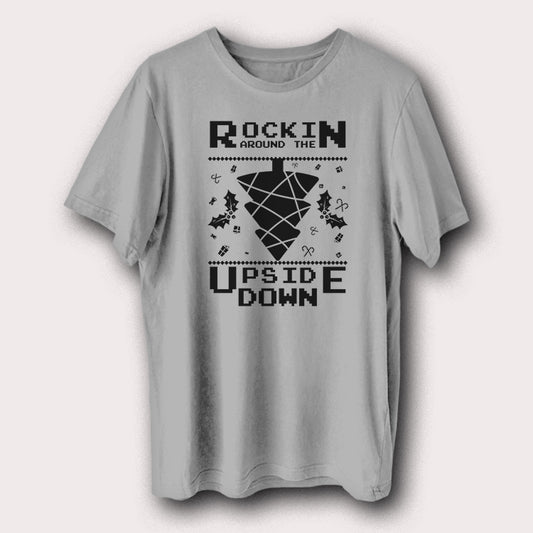 Rockin Around The Upside Down Christmas Day Xmas Santa Men's T-Shirt