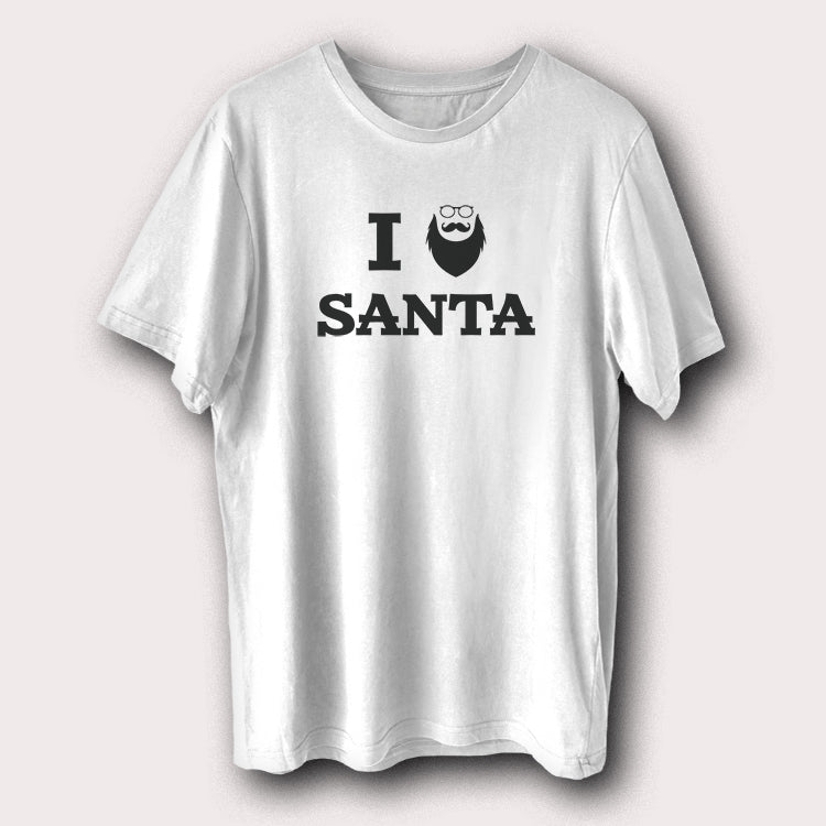 I Love Santa Christmas Day Xmas Santa Claus Men's T-Shirt