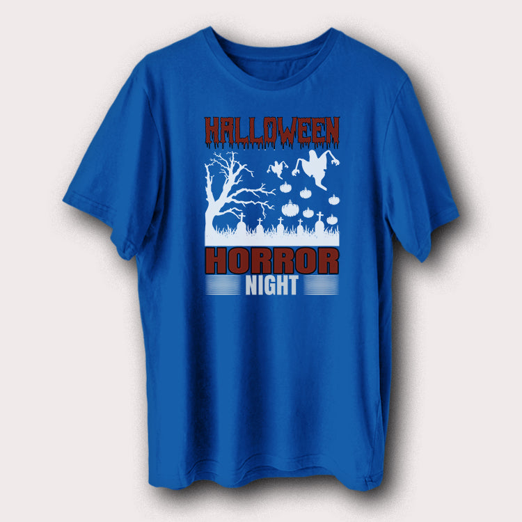 Halloween Horror Night Pumpkins & Tree Halloween Day Men's T-Shirt