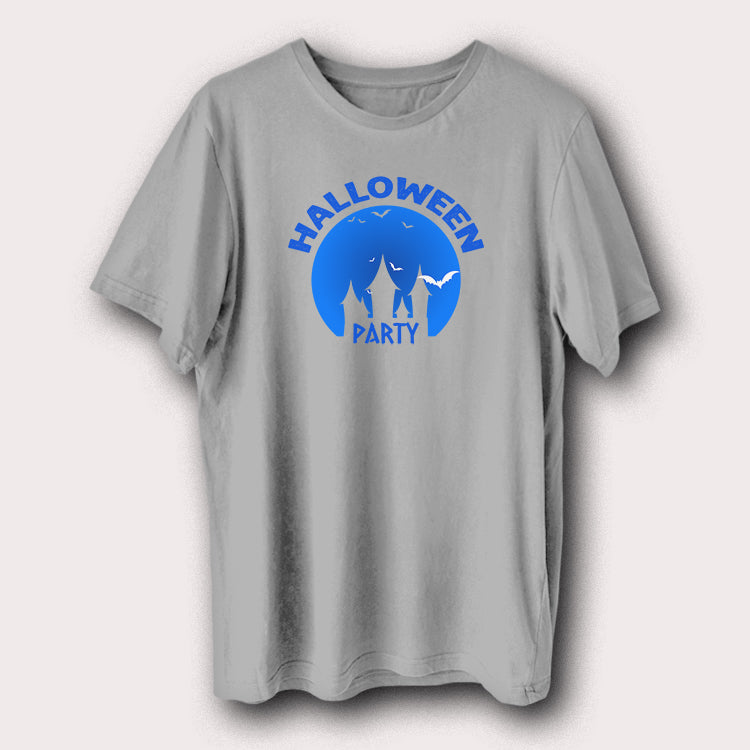 Halloween Party Funny Moon & Bats Halloween Day Men's T-Shirt