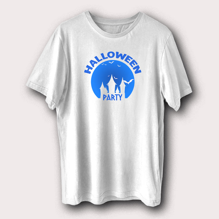 Halloween Party Funny Moon & Bats Halloween Day Men's T-Shirt