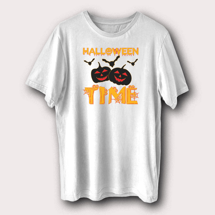 Halloween Time Scary Pumpkins & Bats Halloween Day Men's T-Shirt